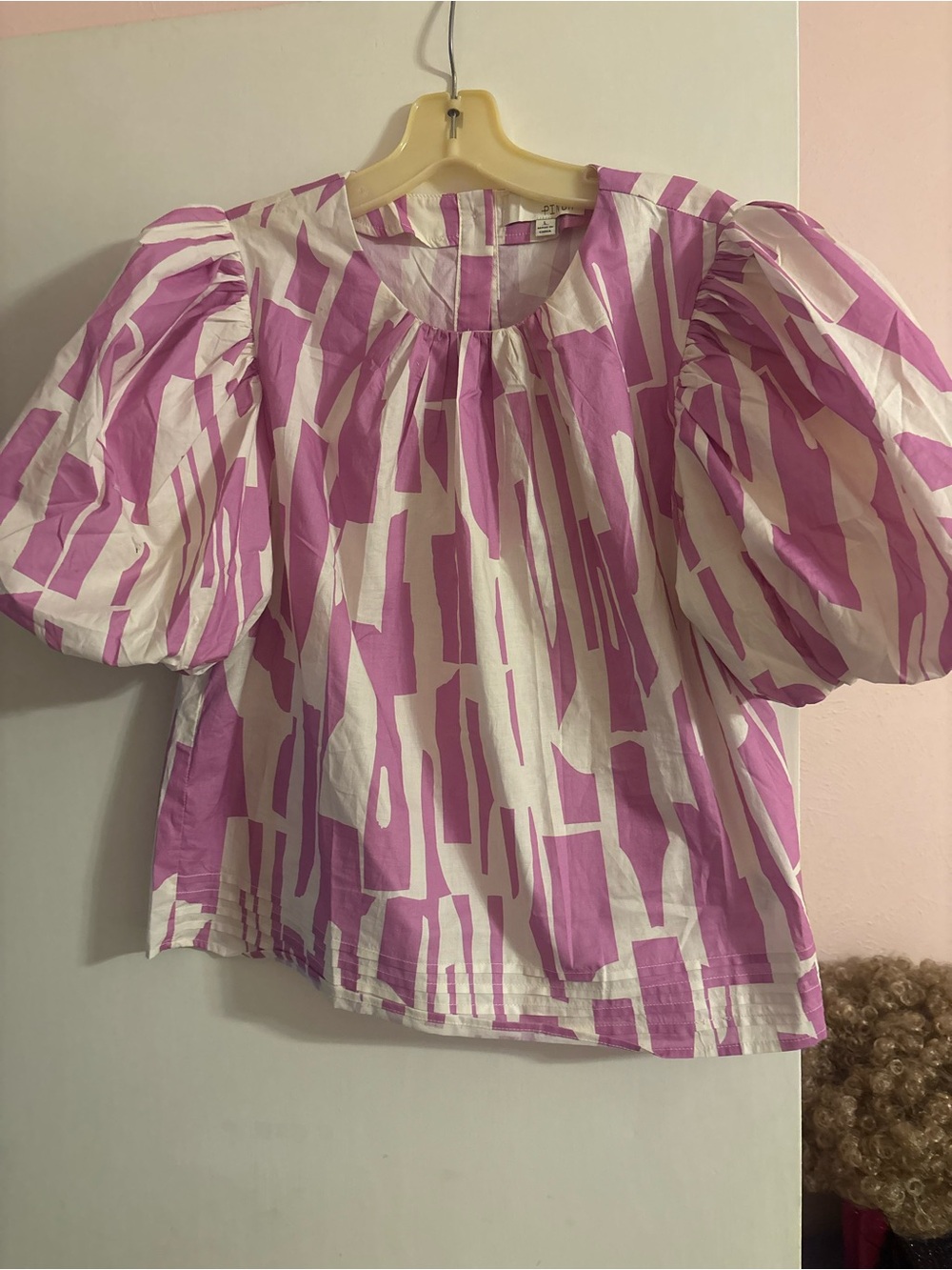 Pinch Lilac and White Striped Top